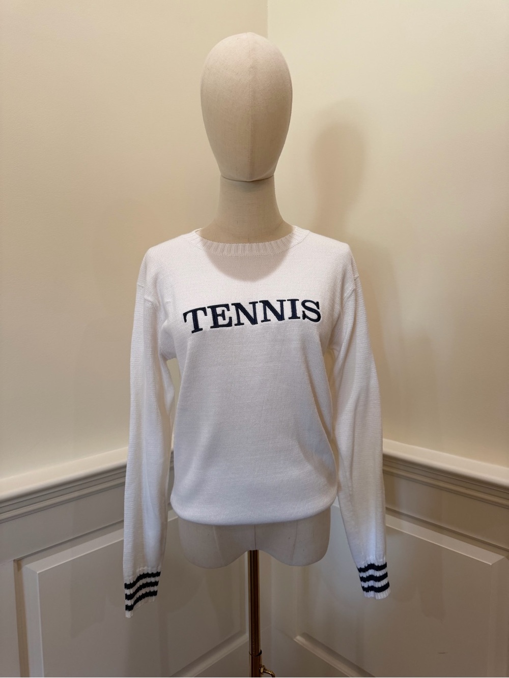 The Bubble 'TENNIS' Crewneck Pullover Sweater